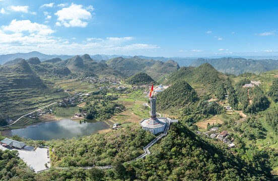 ,Lung Cu Flagpole, the northernmost point of Vietnam 