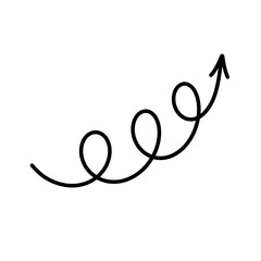 Obraz premium Doodle arrow and scribble.