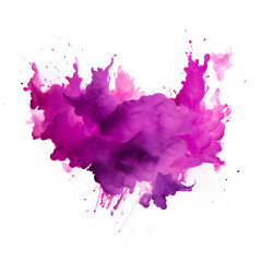 Splash of purple paint. Splashes, emotions, design, graphics, high resolution, 8k, on transparent...