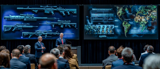 International Conference to a big Audience Big Picture CEO Keynote Presentation of the Future Social Military and Since Wallpaper Digital Art Magazine Background Poster Card