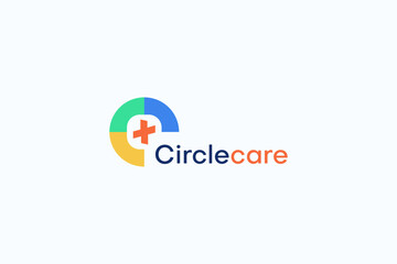 Circle with plus cross icon medical logo. Usable for business, science, healthcare, medical, hospital and doctor chanel design vector