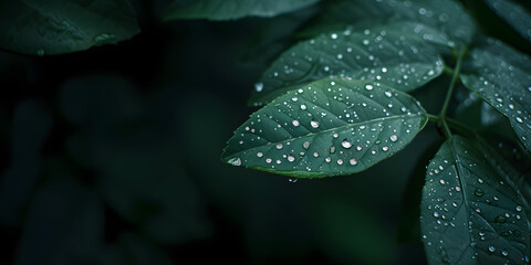 Dew on Foliage in Mystic Light