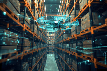 AIやテクノロジー、ドローンを駆使した未来型の倉庫