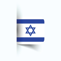 Israel national flag, Israel National Day, EPS10. Israel flag vector icon