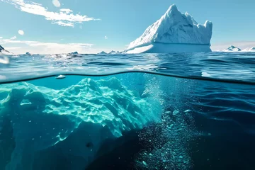 Deurstickers Iceberg in the vast ocean. © kilimanjaro 