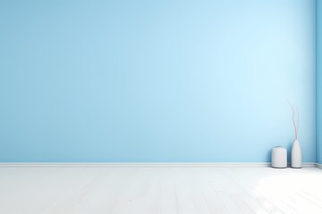 Soothingly beautiful empty solid color background in a powder blue, reminiscent of a clear sky