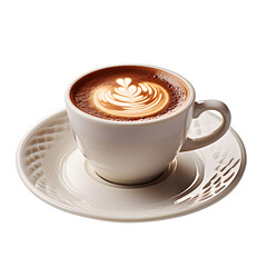 cup of coffee on transparent background