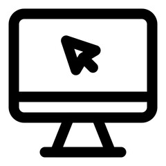 computer screen icon vector illustration asset element