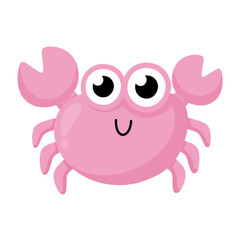 Crab cartoon Icon.