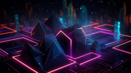 Stunning Illumination: Vibrant Designs and Captivating Vector Graphics for Enchanting Digital Art, generative AI