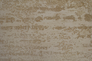 Texture of beige semi-smooth wall with stucco lace finish - obrazy, fototapety, plakaty