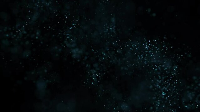 Abstract Blue Particles Background