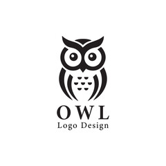 simple and modern owl logo illustration for company, business, community, team, etc