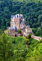 Fototapeta na wymiar Castle Eltz, Wierschem, Rhineland-Palatinate, Germany, Europe.