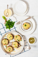 mini eggplant pizzas with tomato sauce and cheese