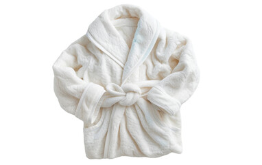 Unwind in a Plush Bathrobe On Transparent Background.