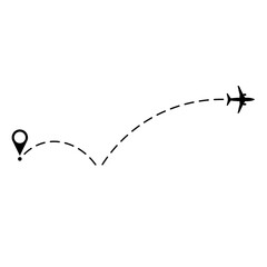 Airplane Dotted Line