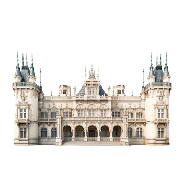 Palace house isolated on transparent background