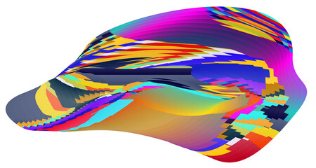 Colorful fluid geometric background with splashes for summer