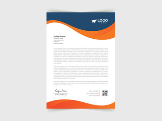 Vector modern business and corporate letterhead template.