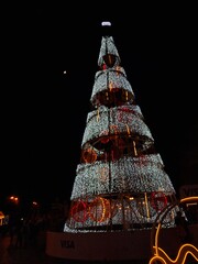 christmas tree in the night