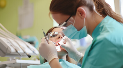 Fototapeta premium Dentist at work 