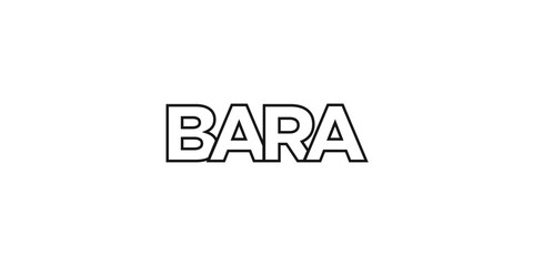 Obraz premium Bara in the Sudan emblem. The design features a geometric style, vector illustration with bold typography in a modern font. The graphic slogan lettering.