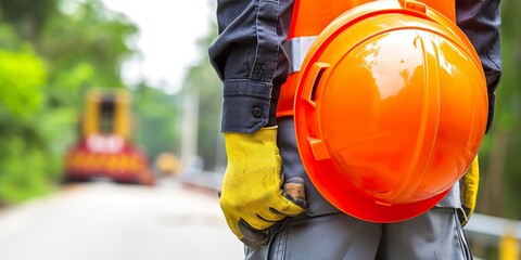 worker with helmet