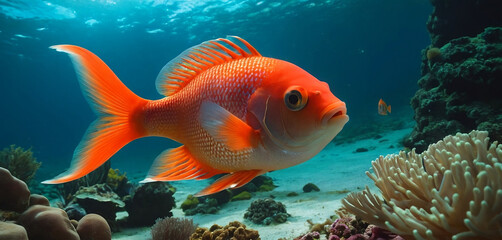 Fototapeta premium fish in aqua. Generative AI