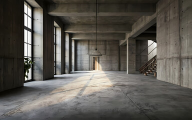 concrete floor , Generative Ai