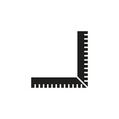 ruler icon vector
