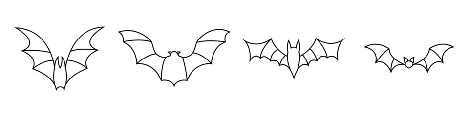 Bat icon vector. Halloween illustration sign. vampire symbol or logo.