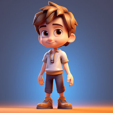 3D Teenage Boy Character
