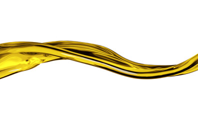 Abstract Golden Oil Splash