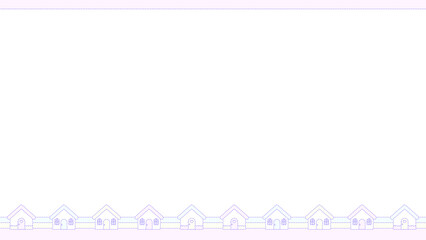 レトロファンシーなかわいいお家フレーム⭐︎PNG