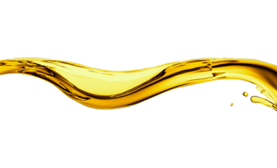 Abstract Golden Oil Splash