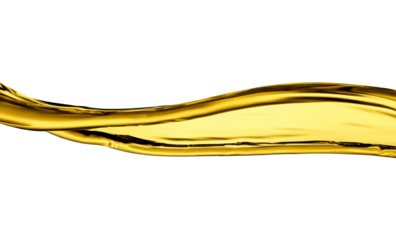 Abstract Golden Oil Splash