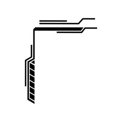 Vector Frame Shape Object  Y2K Geometry