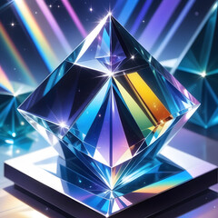 glass prism, ai-generatet