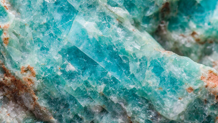 closeup macro view of a blue amazonite gemstone mineral background a picture for banner