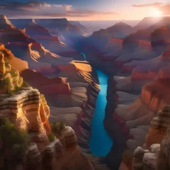Stoff pro Meter Grand Canyon, ai-generatet © Dr. N. Lange