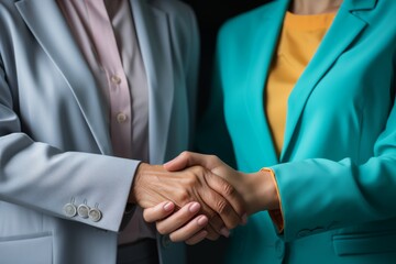 cropped shot of elderly woman and female geriatric social worker holding hands. women of different age comforting each other. close up, background, copy space.