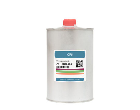 ClF5 - Chlorine Pentafluoride.