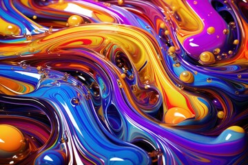 abstract beautiful shiny liquid background