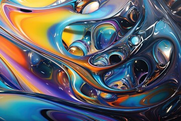 abstract beautiful shiny liquid background