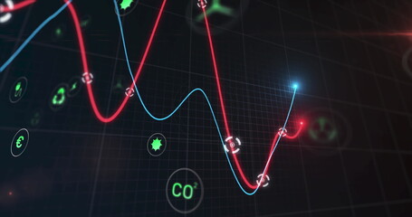 Image of ecology icons over diagram