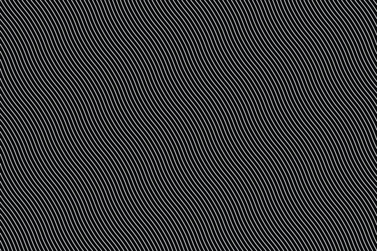 Thin wavy lines seamless pattern. Repeatable wavy zigzag lines vector pattern.