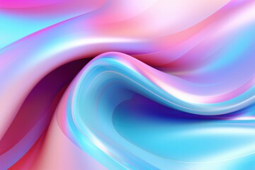 abstract 3d smooth wavy iridescent background, Technology futuristic background