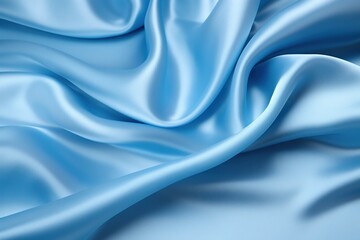 Fototapeta premium blue silk background, abstract wavy blue background