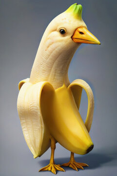 banana clipart bird